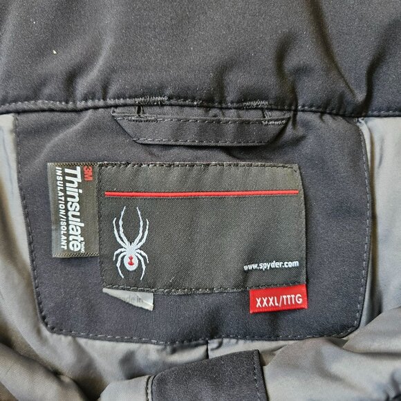 Spyder Snow Pants Mens XXXLarge Short Black Troublemaker Thinsulate Ski Snowboar - Picture 3 of 13